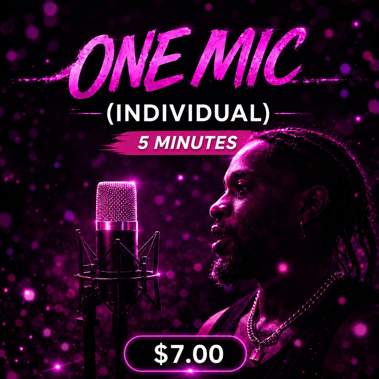One Mic (individual) 5 mins